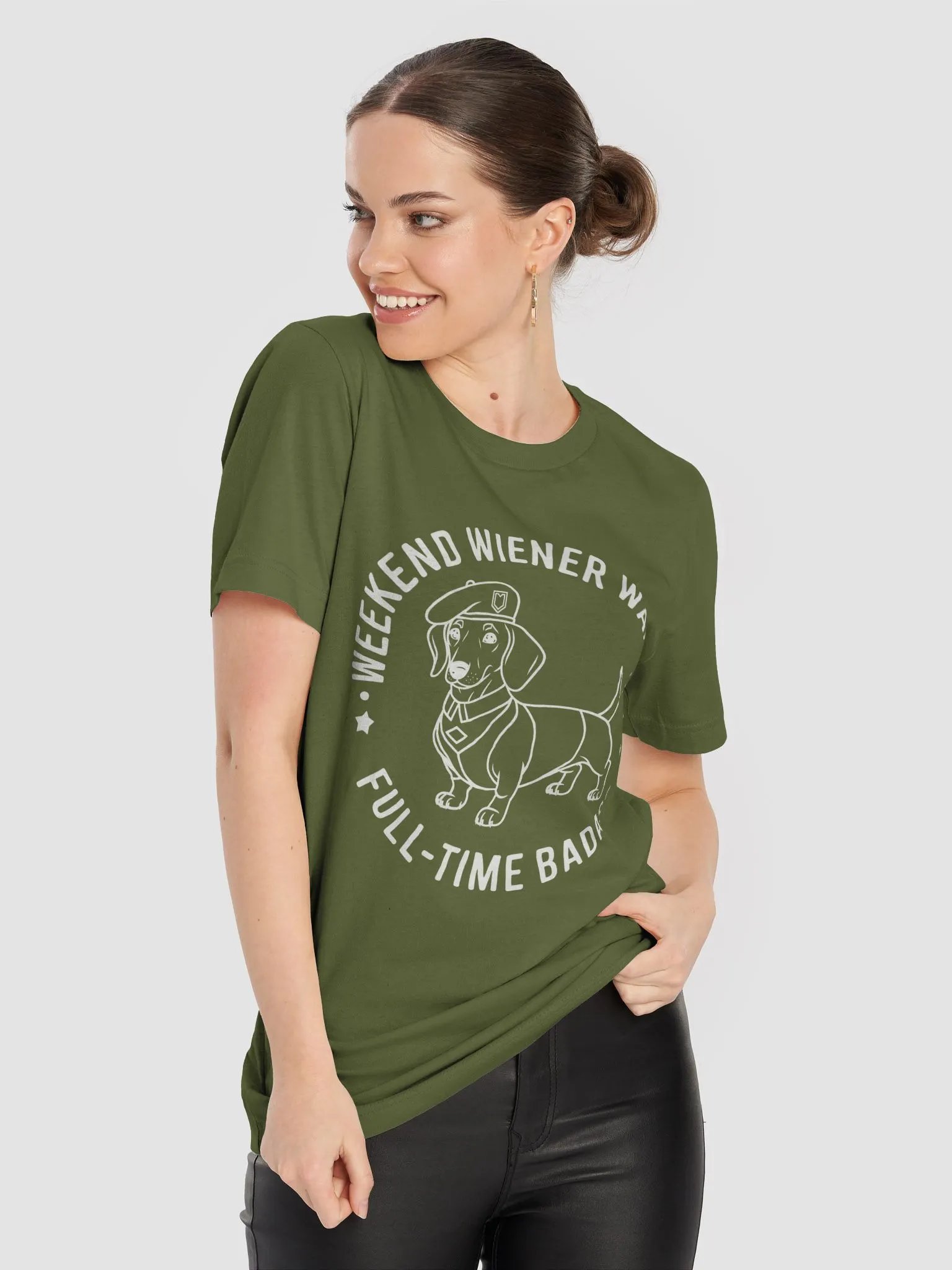 Weekend Wiener Warrior, Full-Time Badass T-Shirt product image (8)