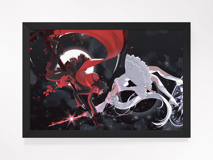 WHITEROSE ♦️💮♦️ FRAMED PRINT (L) product image (1)