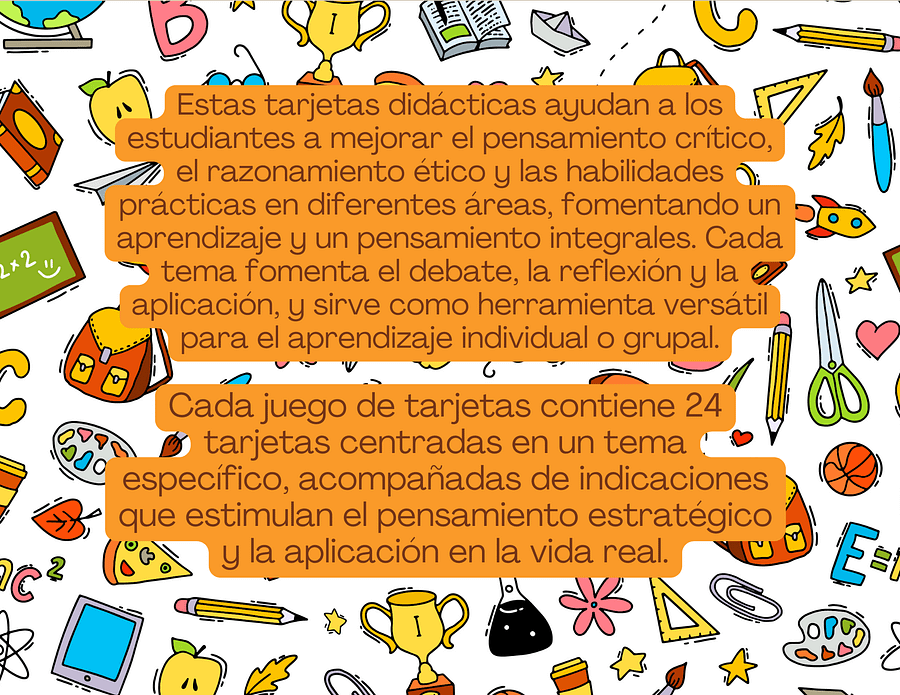 214 Tarjetas, una selección de tarjetas para un mejor desarrollo de profesores y alumnos product image (4)