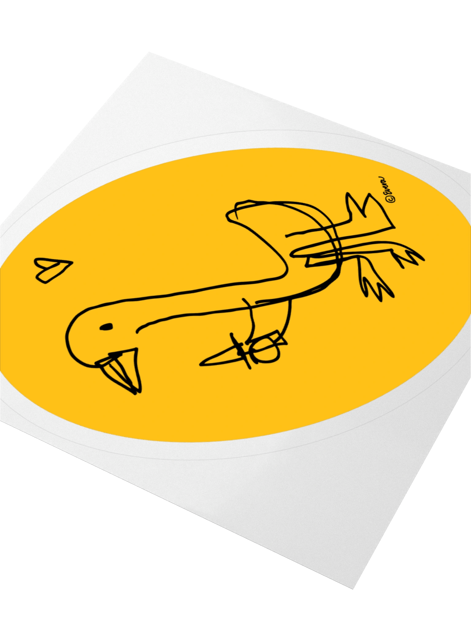 Murder Goose Sticker - Yellow product image (3)