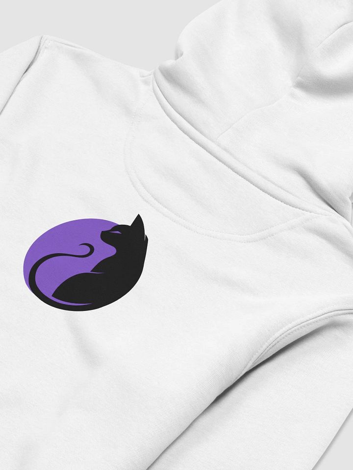 KawaiiKitten Essential Eco Friendly Medium Weight Super Soft Back White Hoodie product image (2)