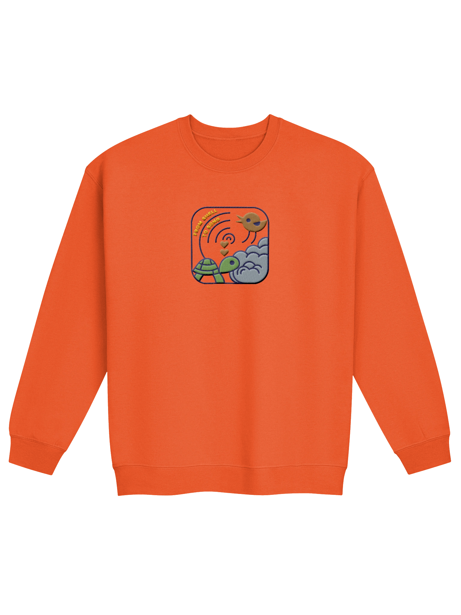 Emotional Growth Turtle & Bird Nature Sweatshirt - Embroidered product image (1)