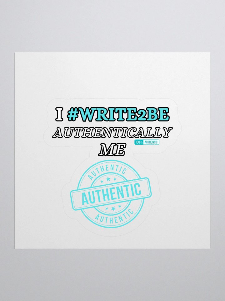 #Write2Be Authentically Me Sticker product image (1)