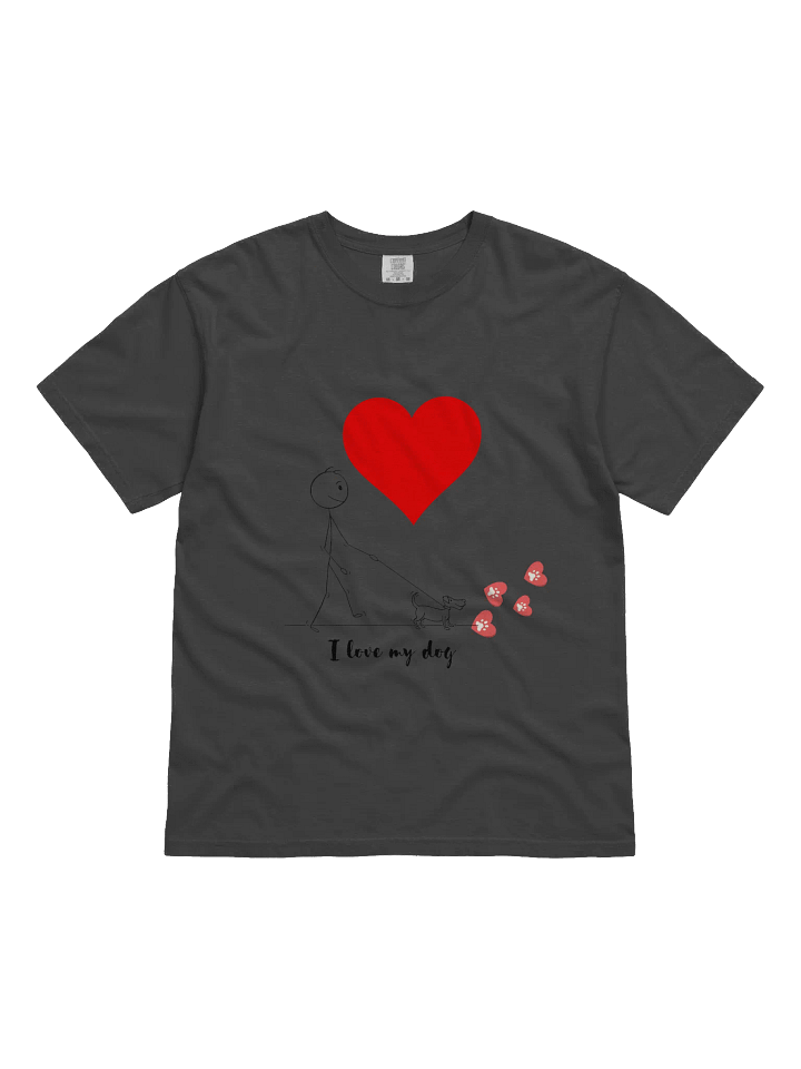 I Love My Dog Heavyweight T-Shirt product image (12)