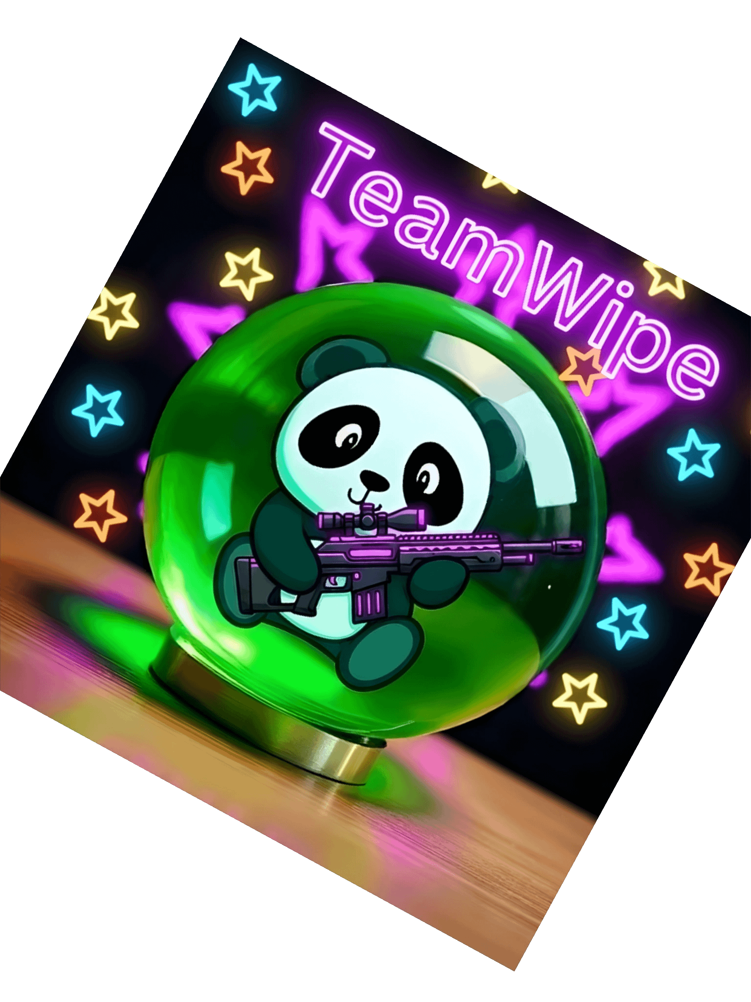 Neon Panda TeamWipe Stickers product image (8)