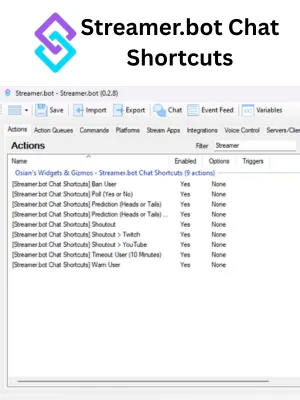 Streamer.bot Chat Shortcuts product image (1)