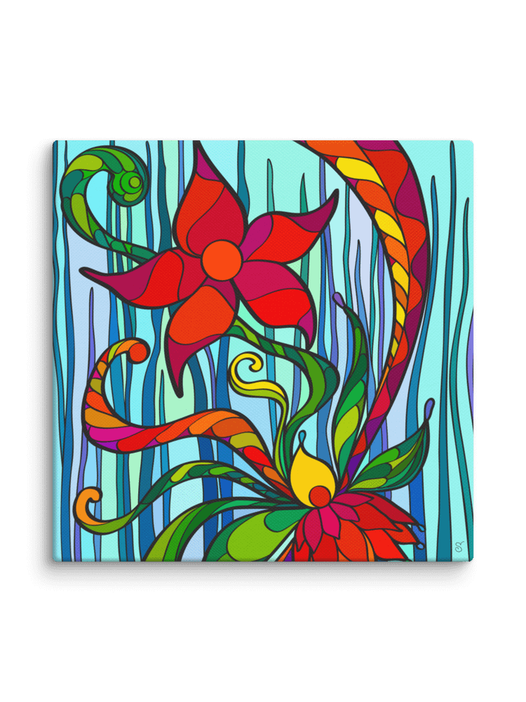 Vibrant Floral Canvas Art - Deep Ocean Starfish product image (44)