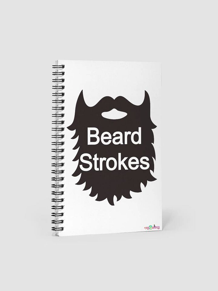 Beard Strokes Notebook - Black product image (1)