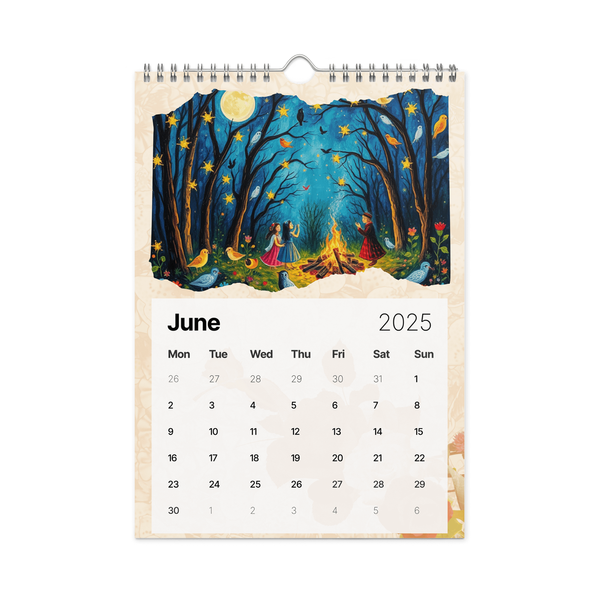 FOLK ART WALL CALENDAR 2026 product image (8)