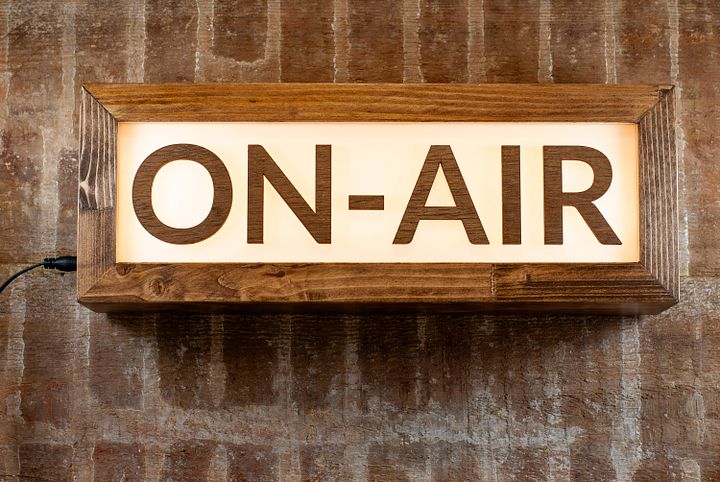 On Air LED Lightbox Sign for Podcasts, Streaming, Recording Studio or Home Decor product image (1)