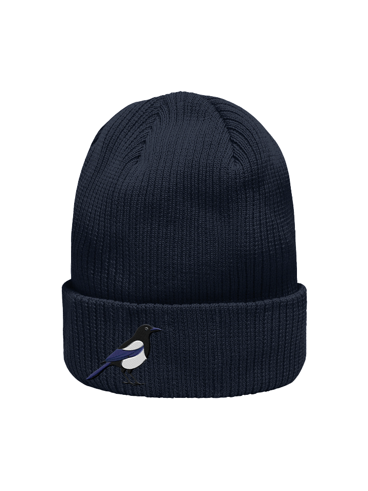 Magpie Melody Embroidered Organic Beanie product image (9)