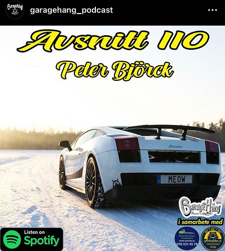 En trevlig och bra podcast är @garagehang_podcast 
Lyssna på den 🎧 Många bra avsnitt! Men lyssna inte på det senaste då jag s...