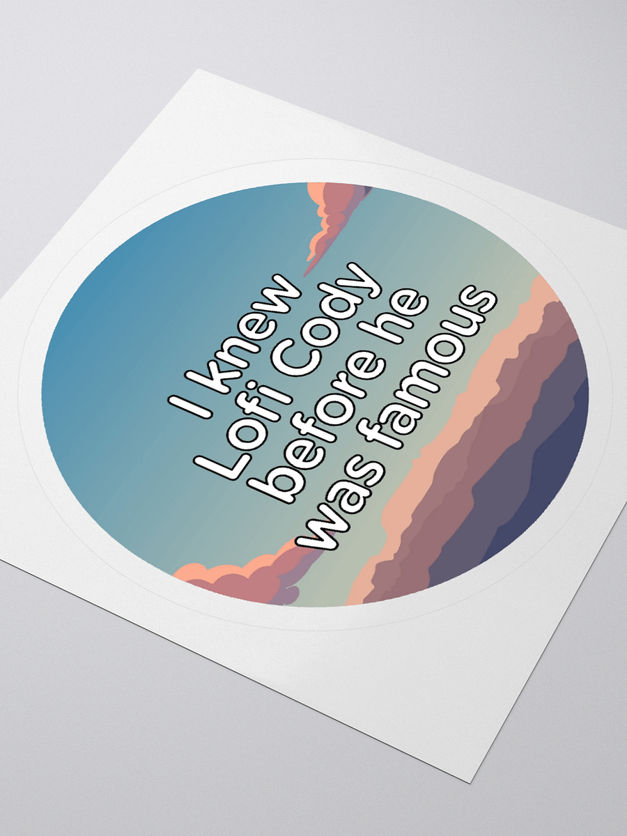 I knew Lofi Cody Sticker product image (3)