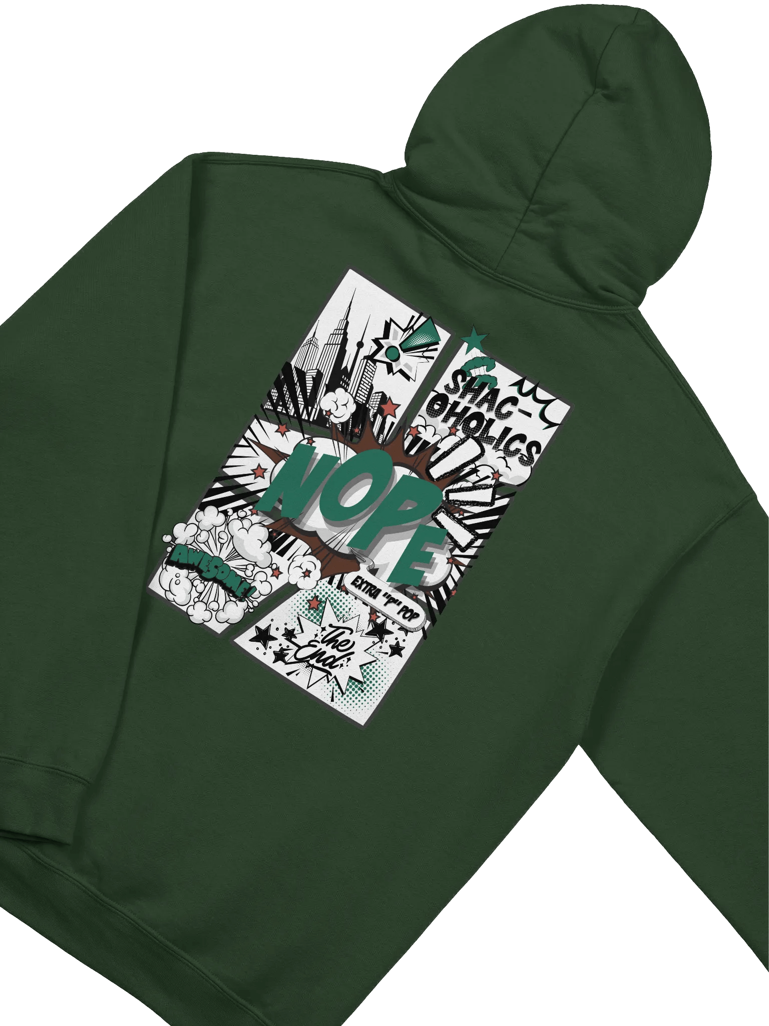 Explosive Dark Green NoPe Shac-oholics Hoodie product image (4)