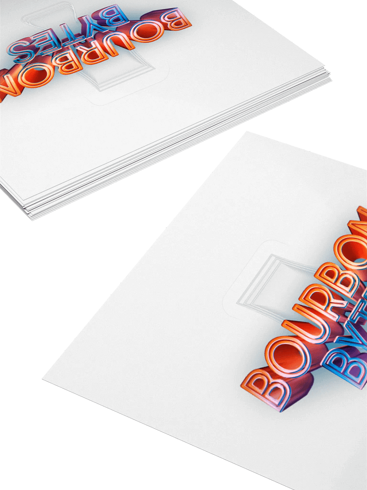 Bourbon Bytes Transparent Sticker product image (2)