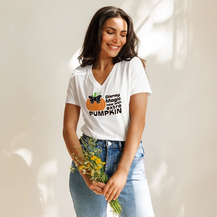 Disney Magic and a Dose of Pumpkin Halloween V-Neck Tee product image (11)