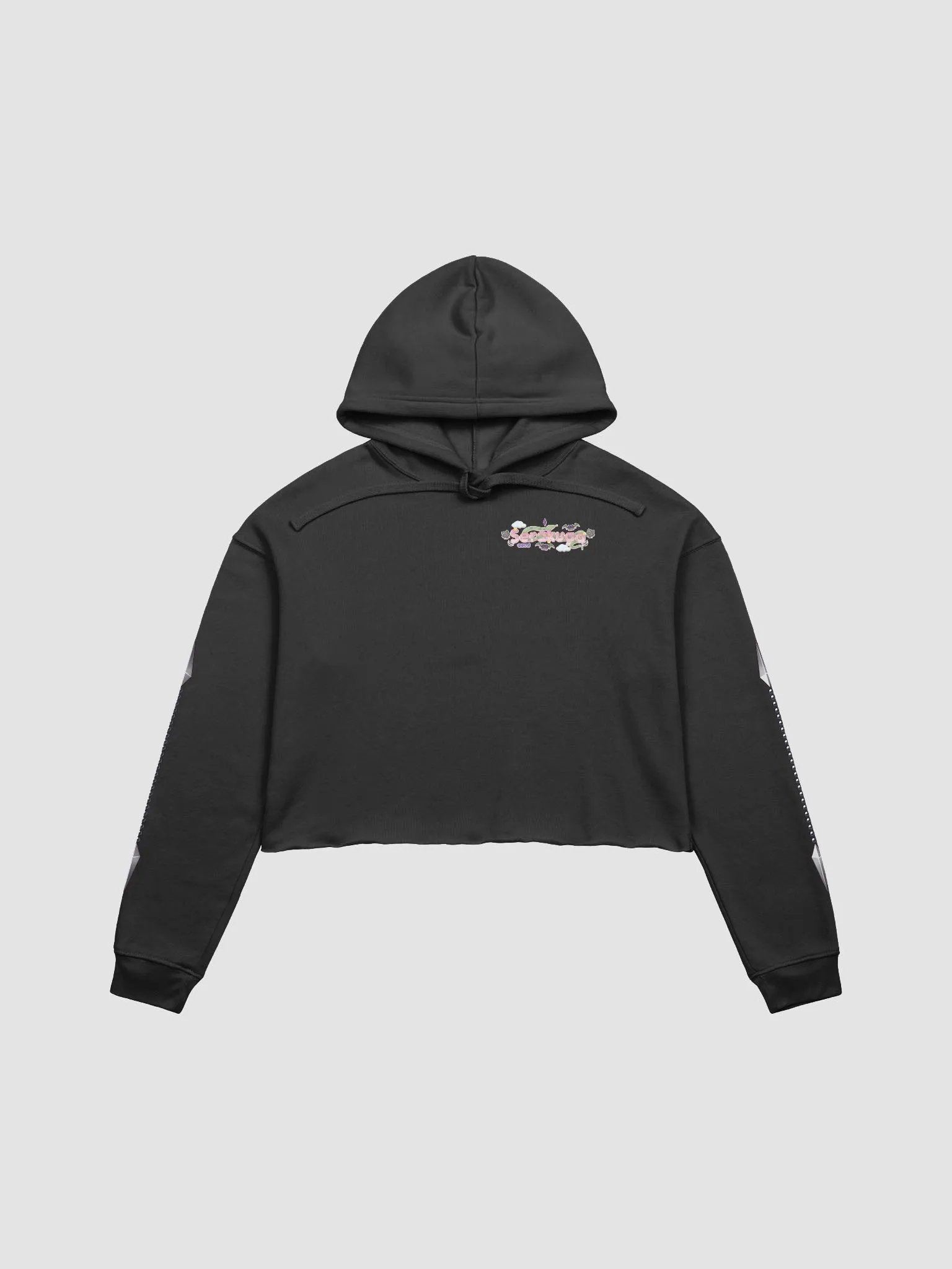 HEART OF THE SNAKE FLEECE CROP HOODIE product image (1)