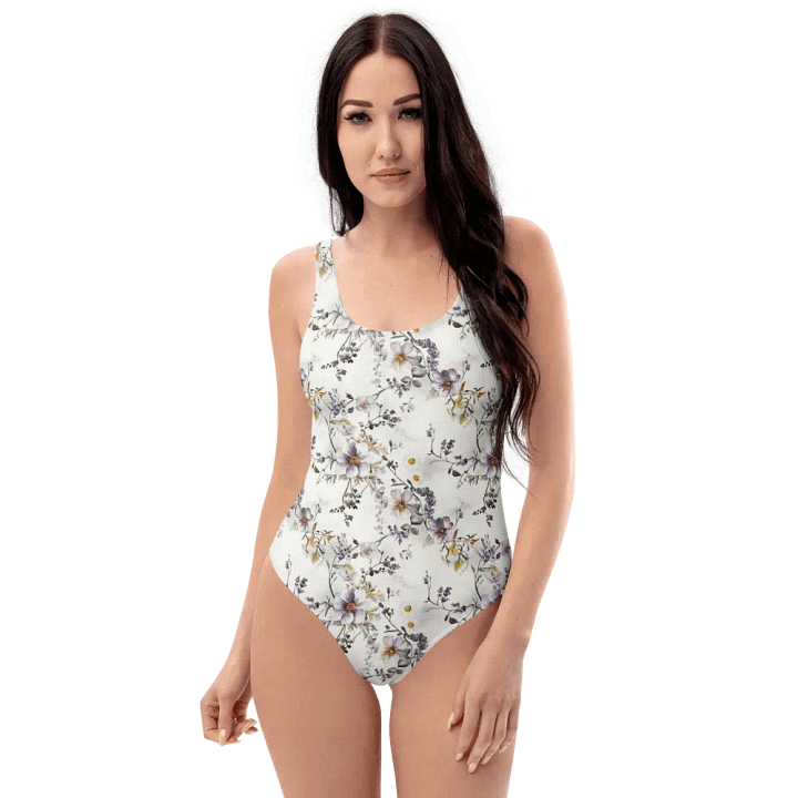 Wildflower Garden One-Piece Swimsuit – Soft Florals, Effortless Elegance product image (1)