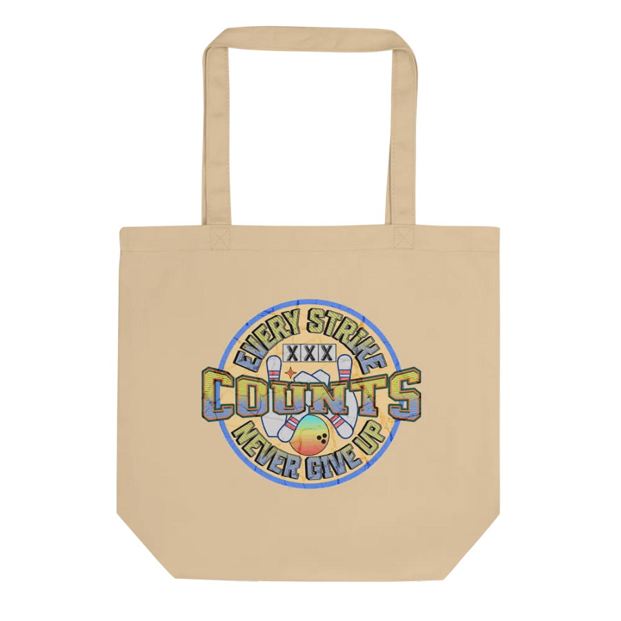 Every Strike Counts Bowling Vintage Motivation Tote Bag product image (1)