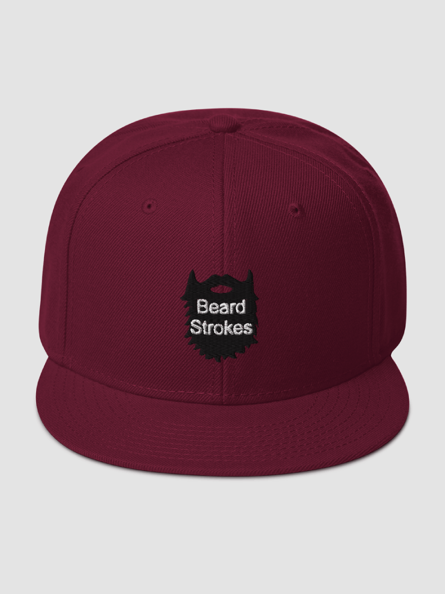 Beard Strokes Snapback Cap Hat (Black Beard) product image (1)