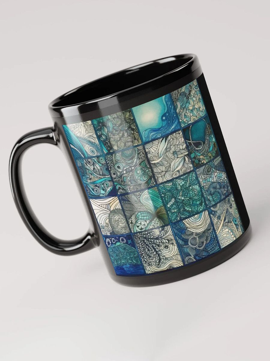 Aquatic Dreams Doodle Art Mug
