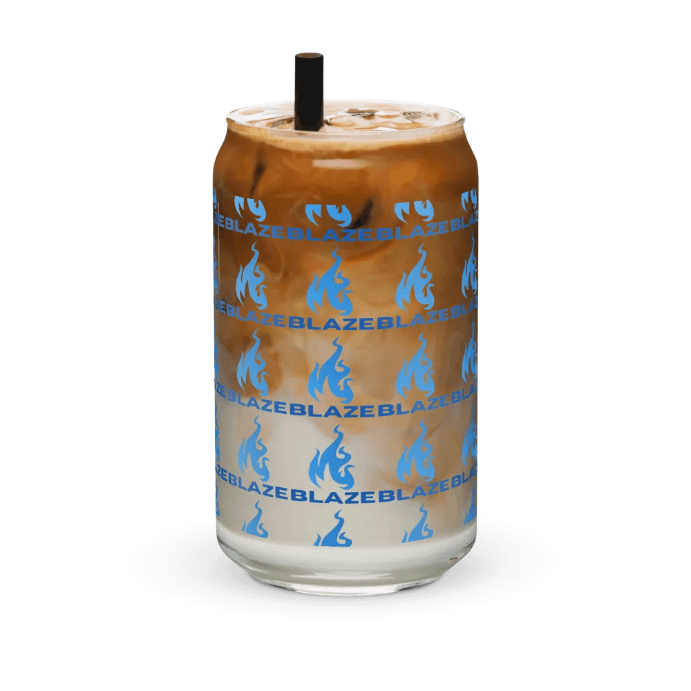 blaze logo glass cup product image (36)