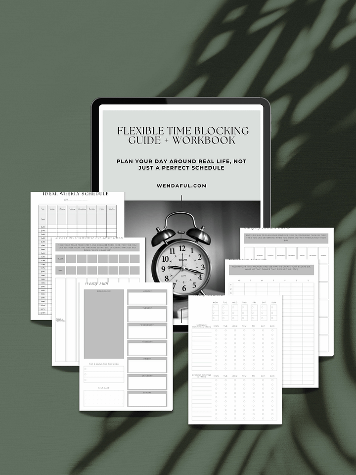 Complete EASY Time Blocking Guide & Workbook | A5 Printable product image (1)
