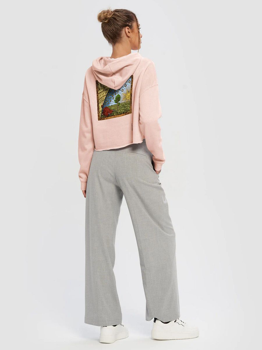 piercing through the veil cropped hoodie - 80% cotton product image (6)