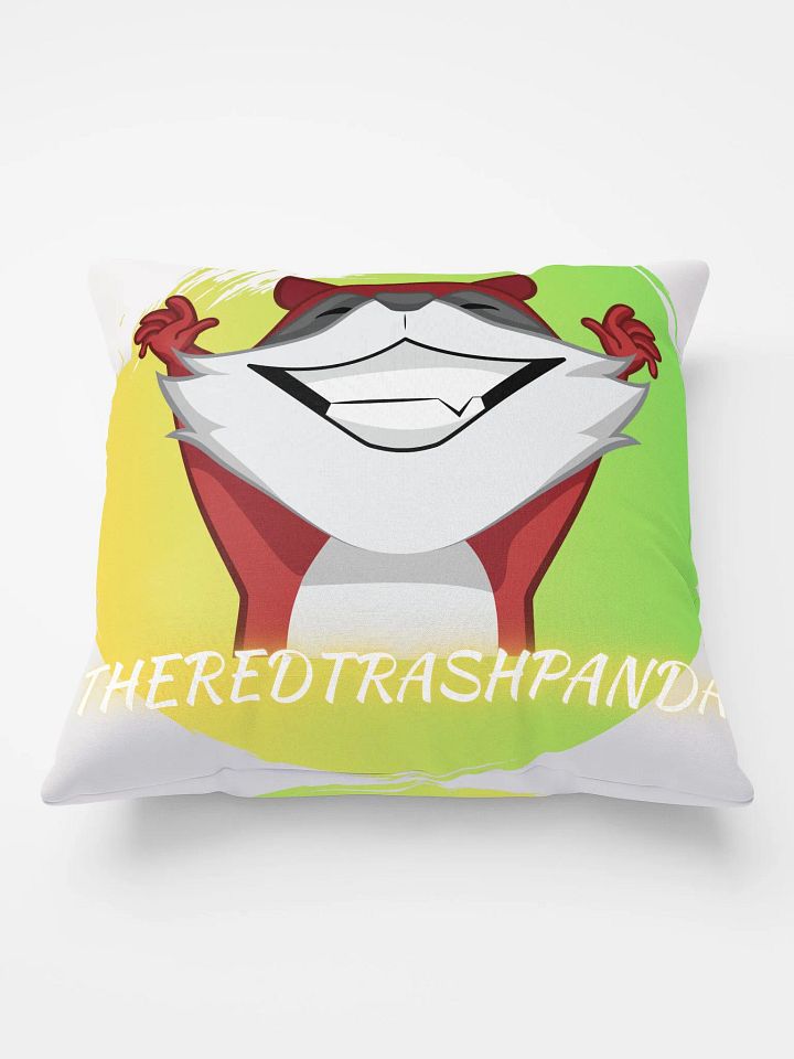 Red Trash Panda Hype Emote Pillow product image (1)