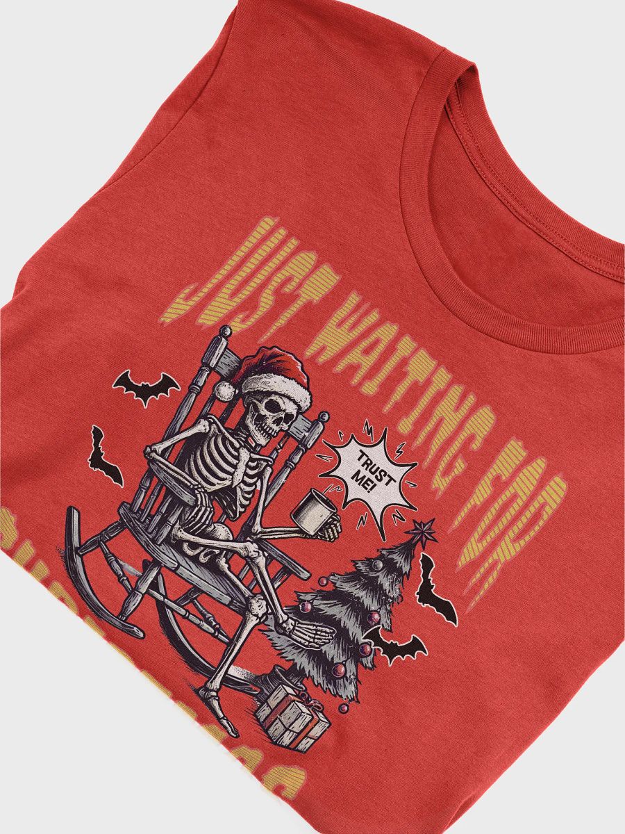 Just Waiting For Christmas Santa's Skeleton T-Shirt product image (21)