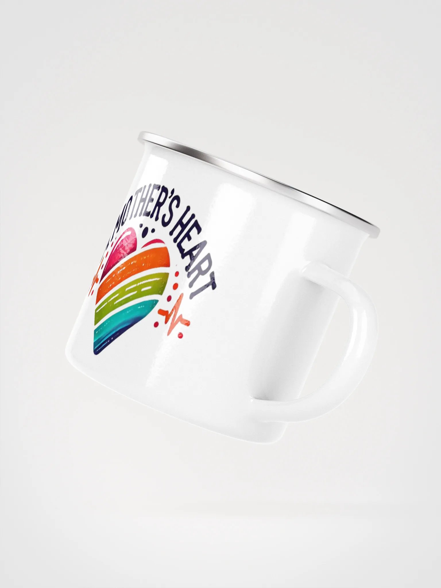 A Mother's Heart Enamel Mug product image (3)