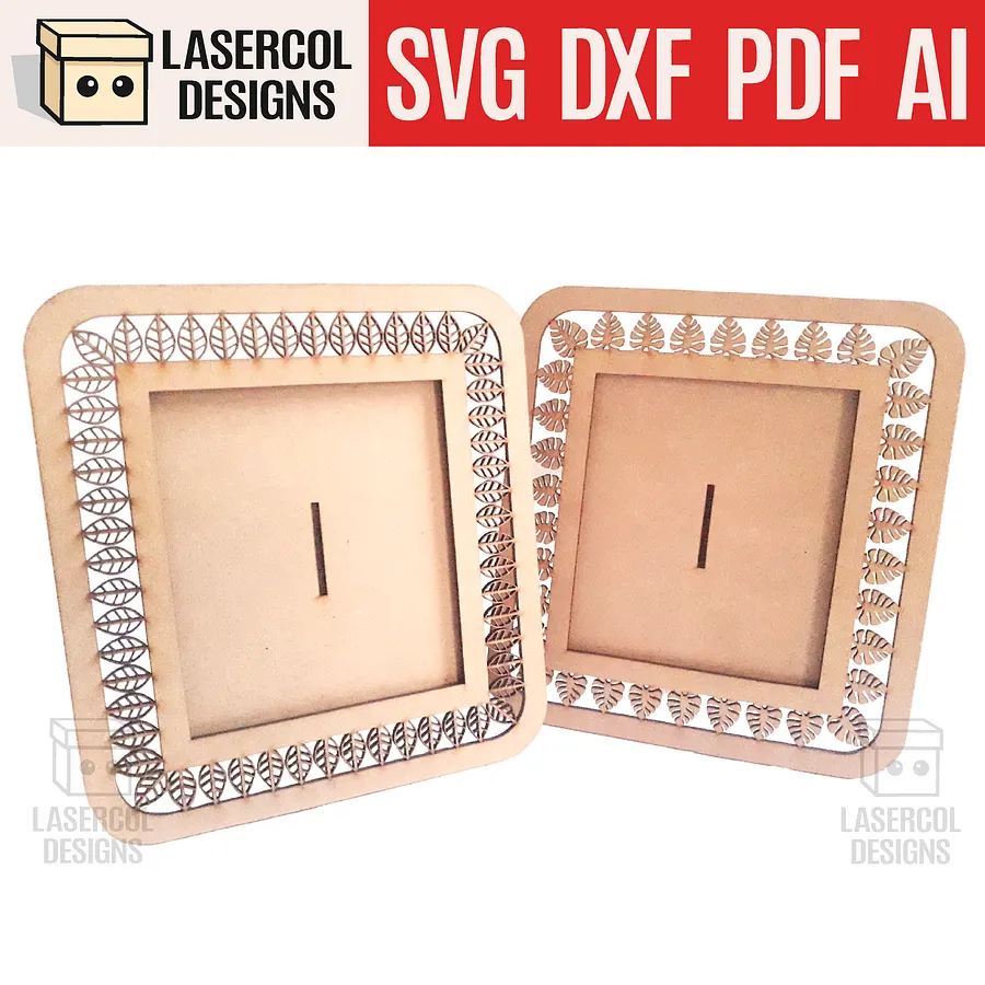Photo frame (Two Styles) Set 4 - Laser Cut Files product image (1)