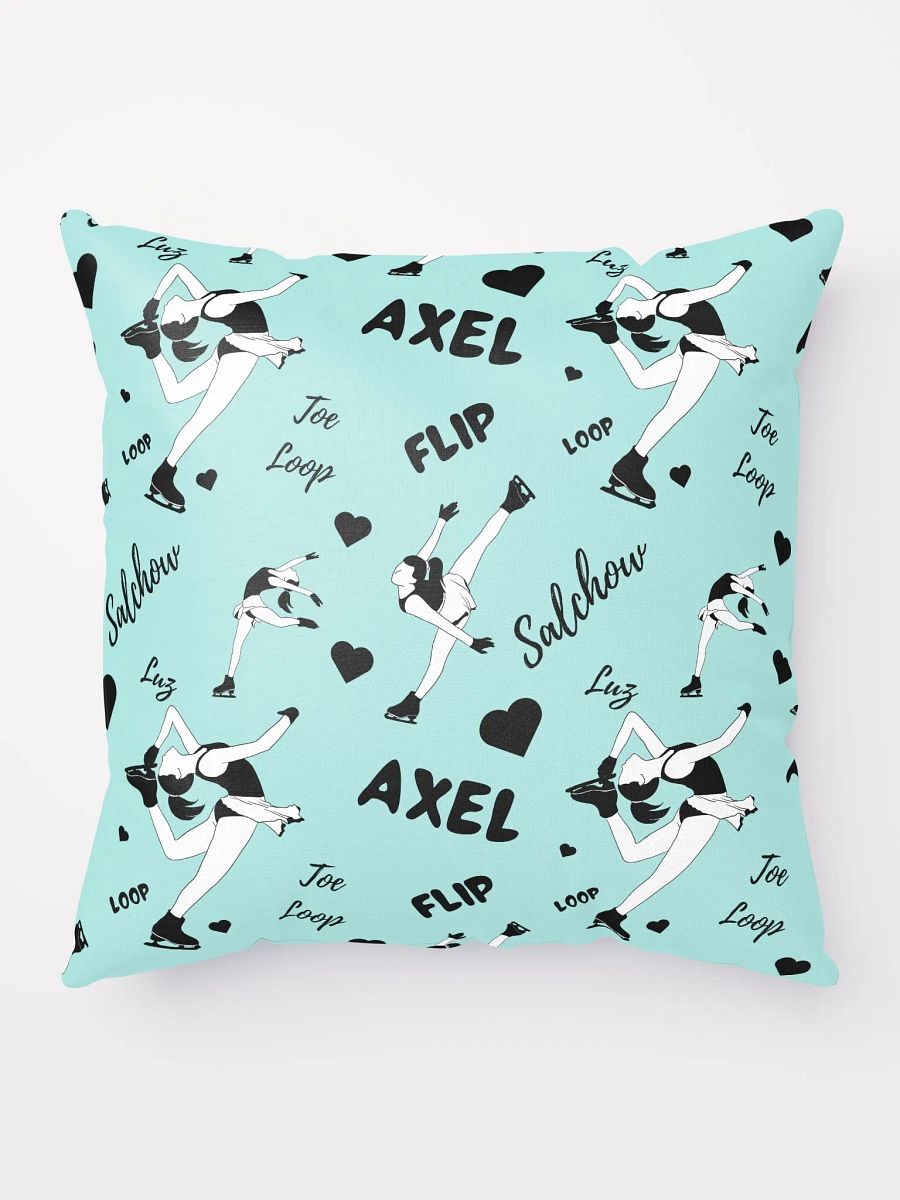 Ice Skating Passion Pillow Light Blue product image (5)