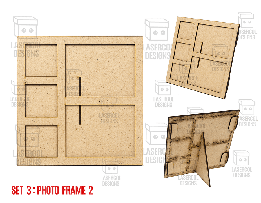 Photo Frames Set 3 (5 Styles) - Laser Cut Files product image (3)