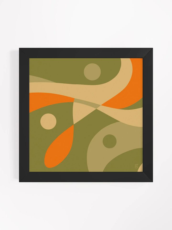Earthy Curves Framed Matte Poster - Abstract Composition No. 4 product image (12)