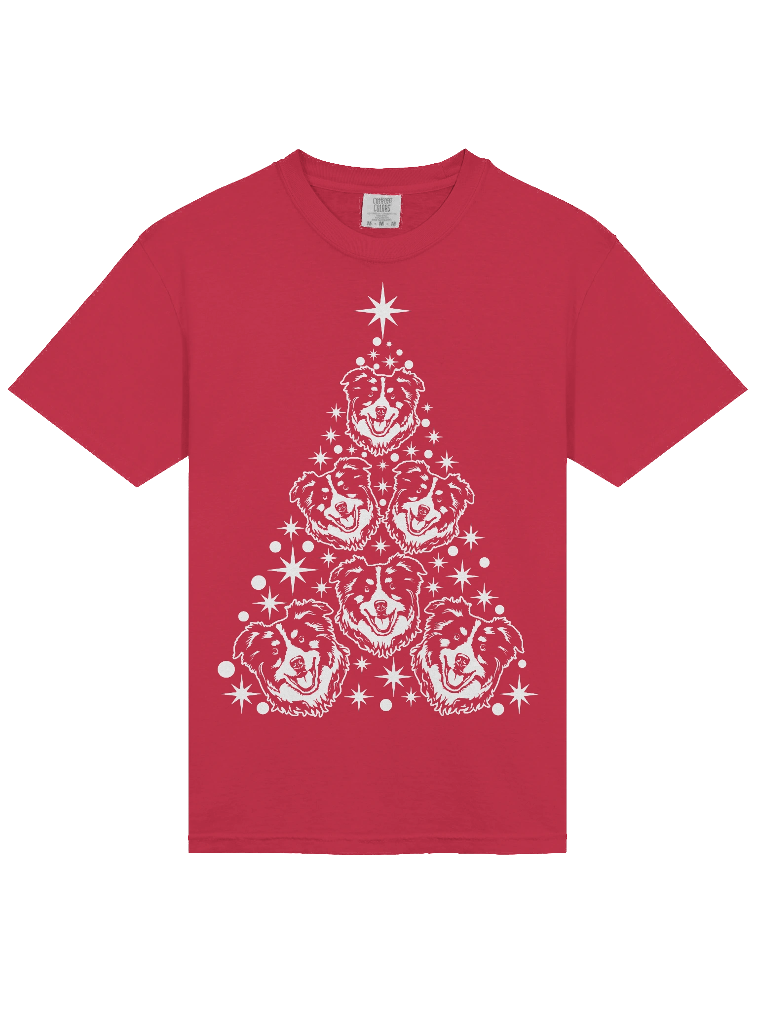 Australian Shepherd Christmas Tree T-Shirt product image (5)
