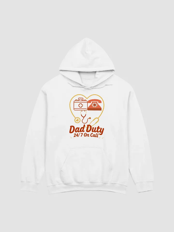 On Call Dad Duty Heart Outline Hoodie product image (5)