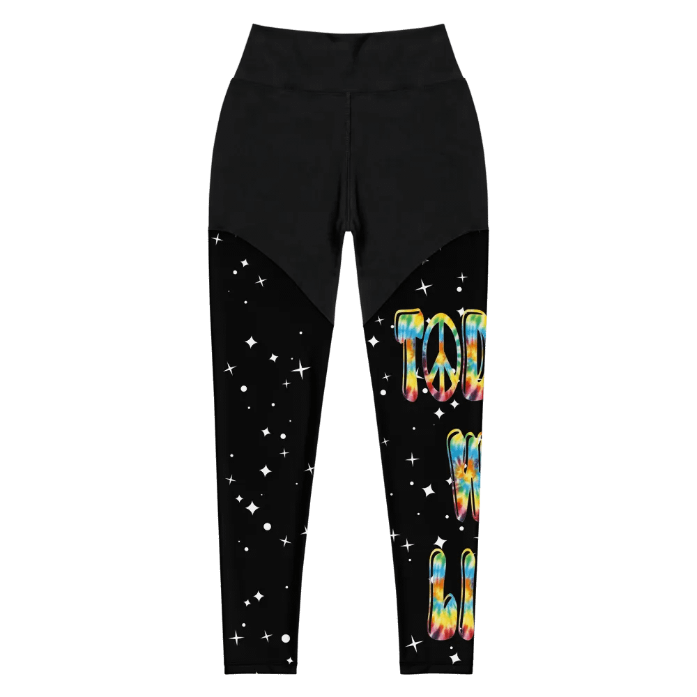 Peace sign sports leggings product image (2)