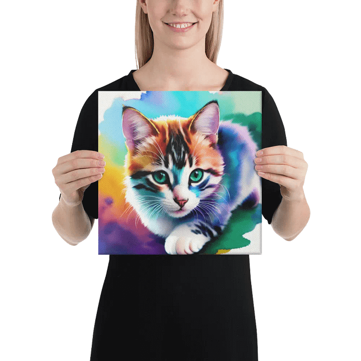 Cute Cat Digital Painting - v10 product image (2)