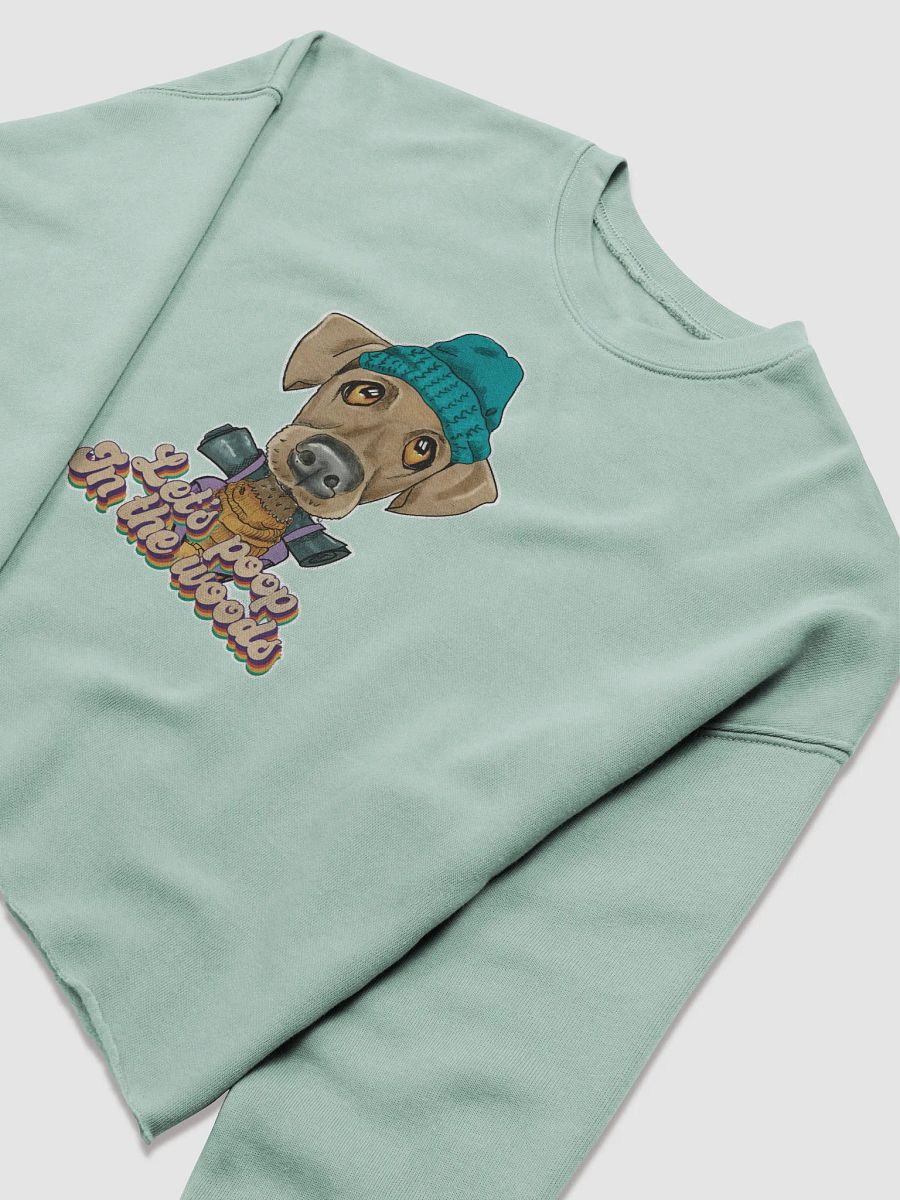 Cropped Sweatshirt All colors - Let's poop in the Woods - Large print product image (3)