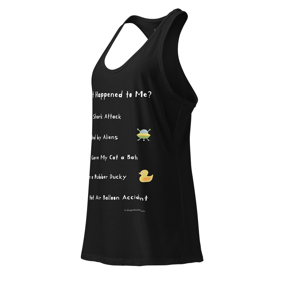 WHAT HAPPENED TO ME ? (2025 Edition): Racer-Back Tank-Top, Black product image (3)