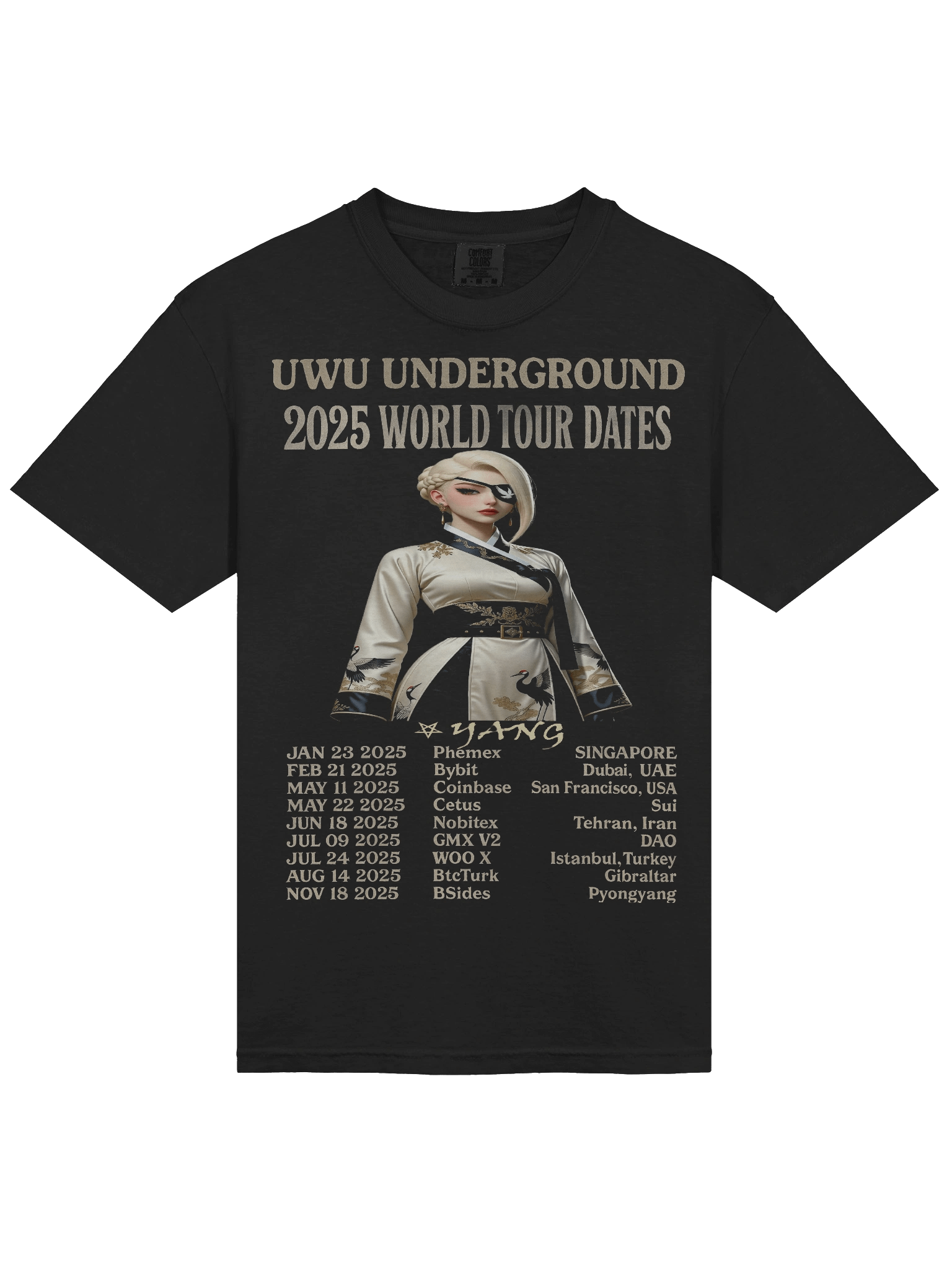 UwU World Tour - Yang - Ltd Edition - 2025 - Heavy Tour Tshirt product image (3)