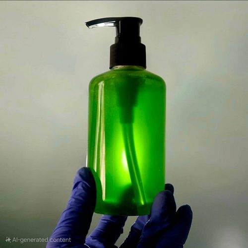 So, I wanted to backlight this soap to show its clarity, and I thought the fan would look cool in the background. A biblicall...