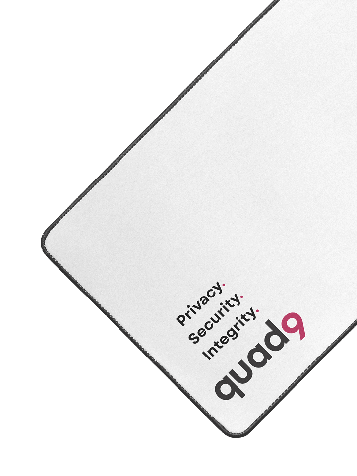 Quad9 Logo Desk Mat - Righty product image (2)