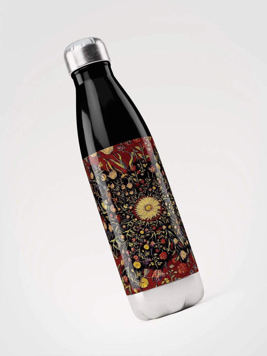 Medieval Flowers On Red Stainless Steel Water Bottle product image (3)