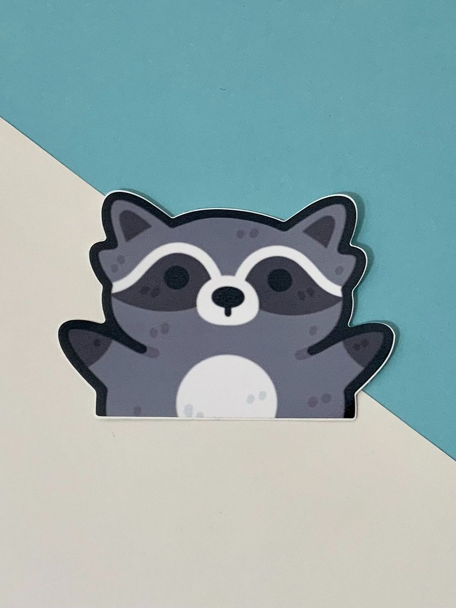Raccoon Peaker Sticker product image (3)