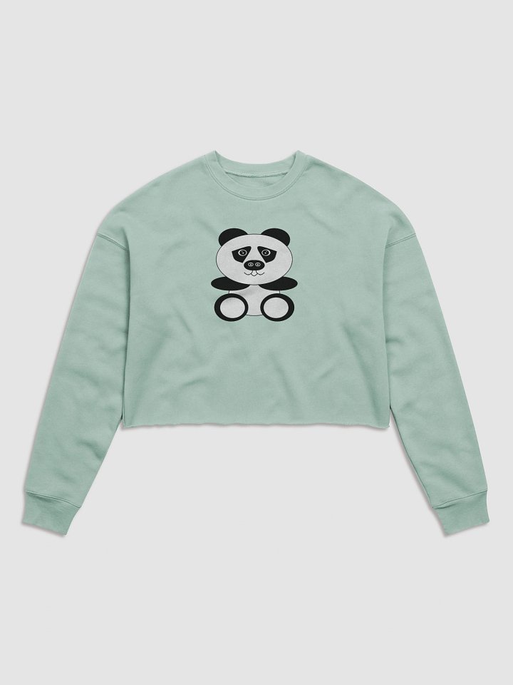 Panda Power Women's Fleece Crop Sweatshirt product image (25)