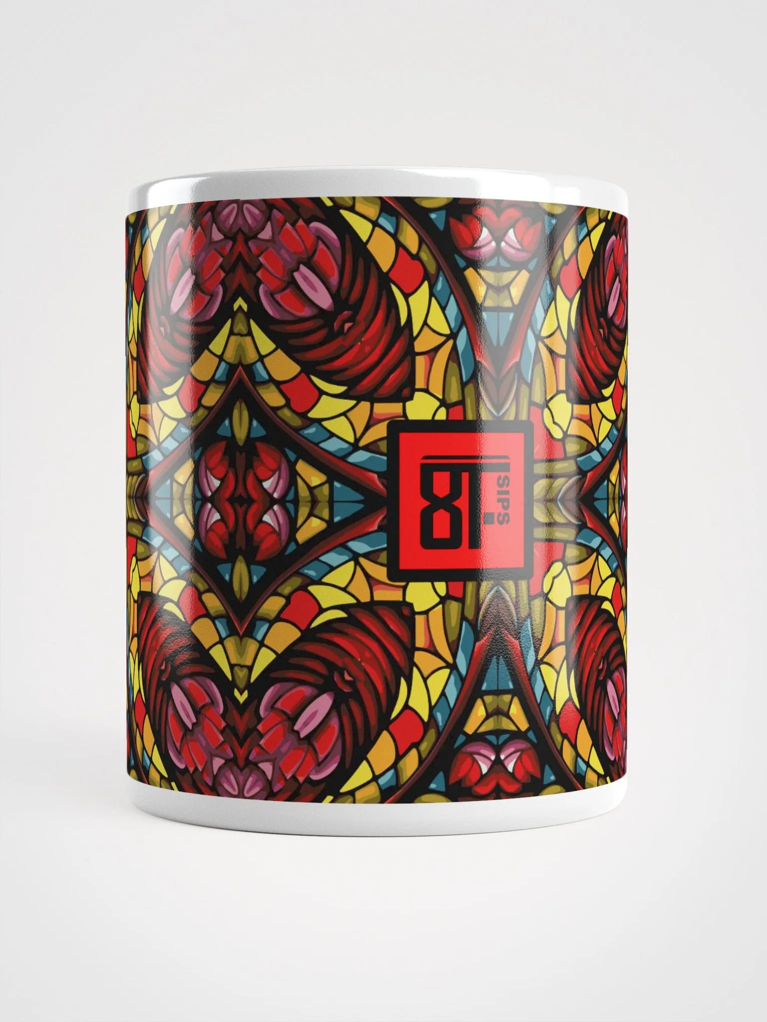 8T Sips Mosaic White Glossy Mug product image (5)