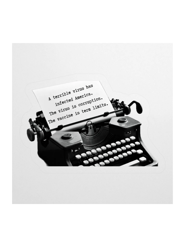Term Limits Typewriter Sticker Set product image (2)
