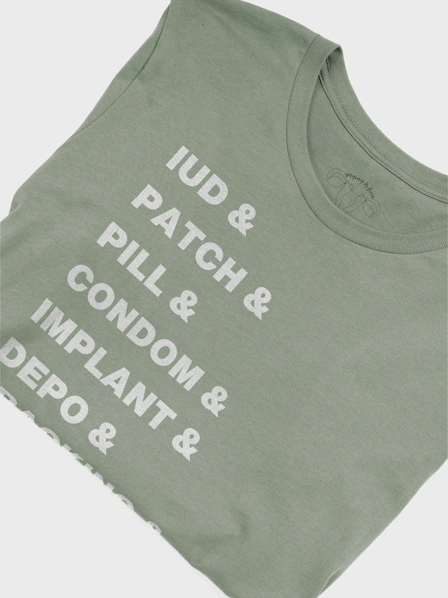 birth control & (short tee with light font) product image (45)
